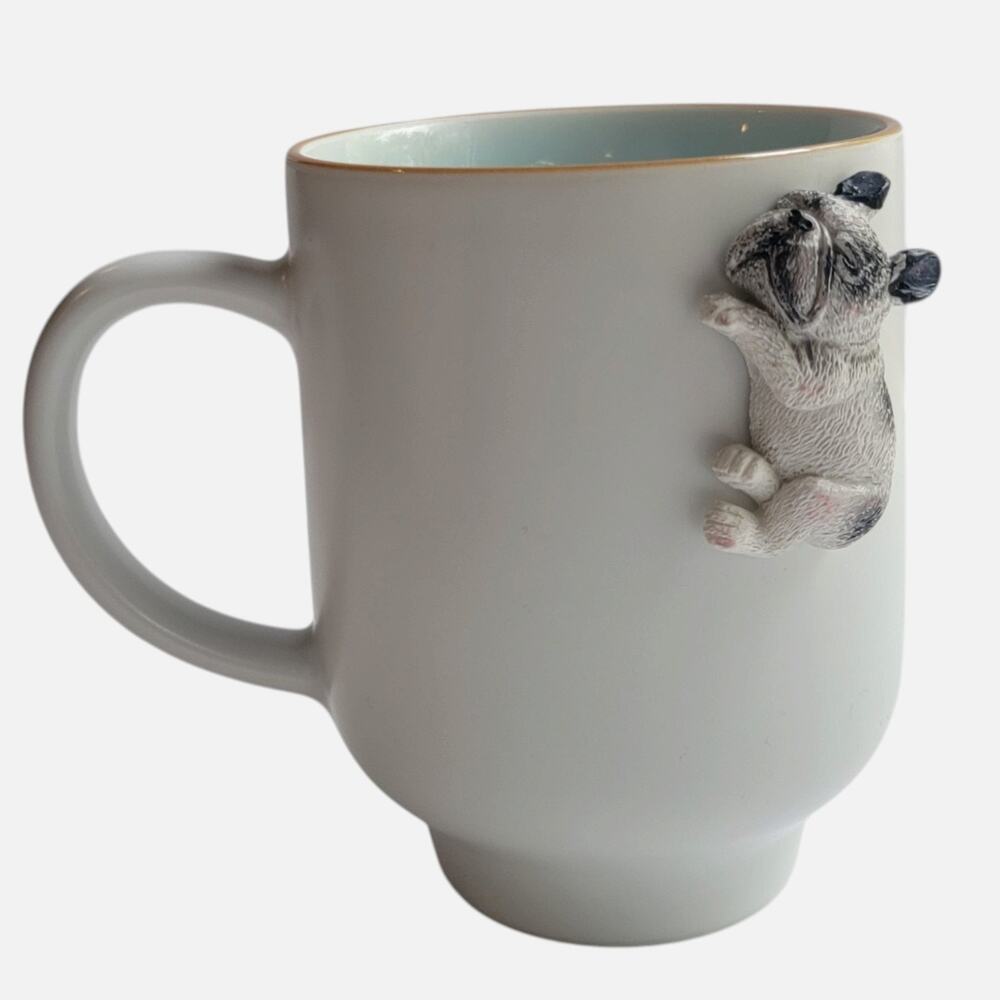 Unmarked Coffee Mug Unisex Medium White Pug 3D Dog Ceramic Modern Cup Cute